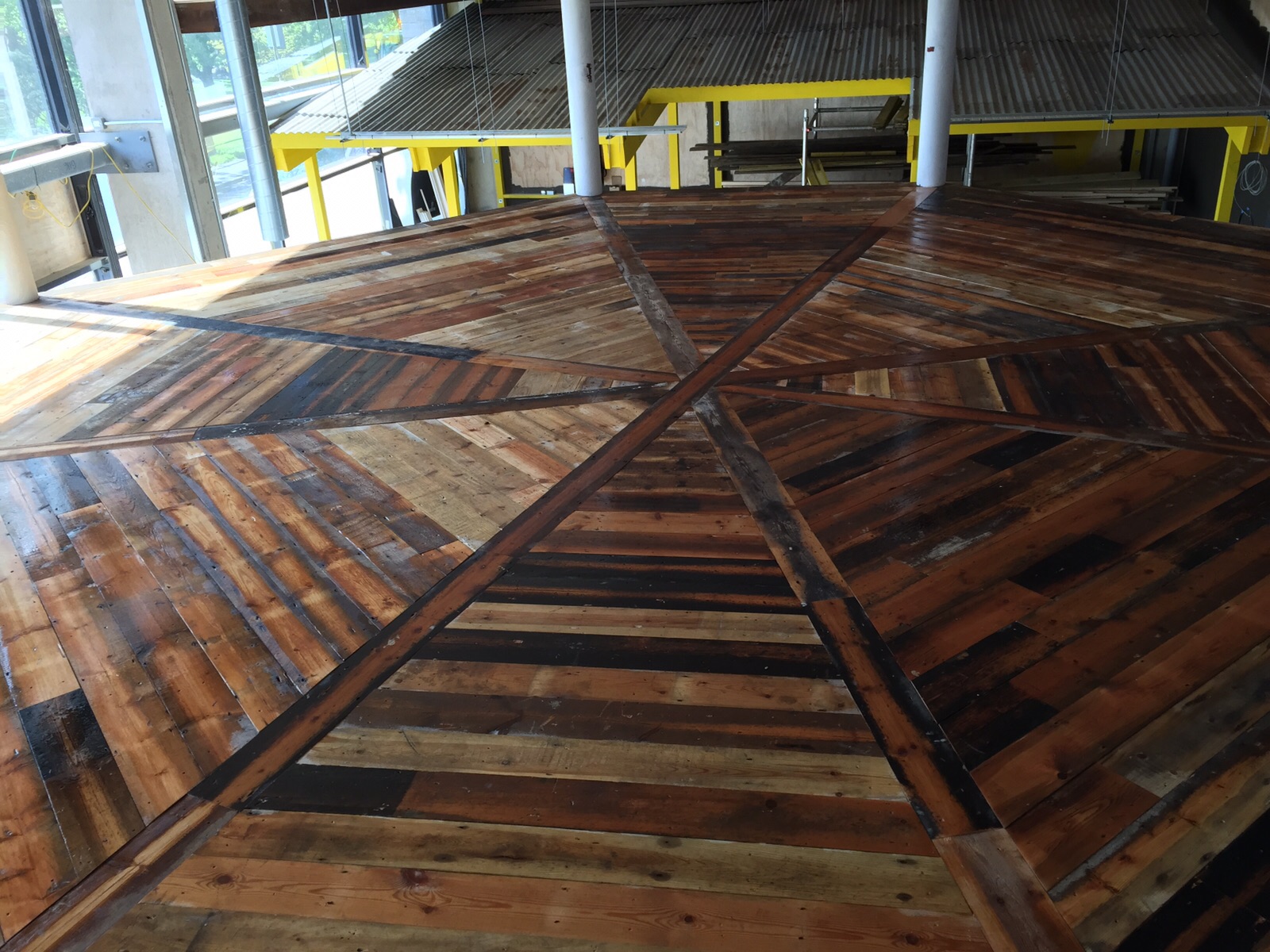 bespoke flooring panel for Turtle Bay Restaurant